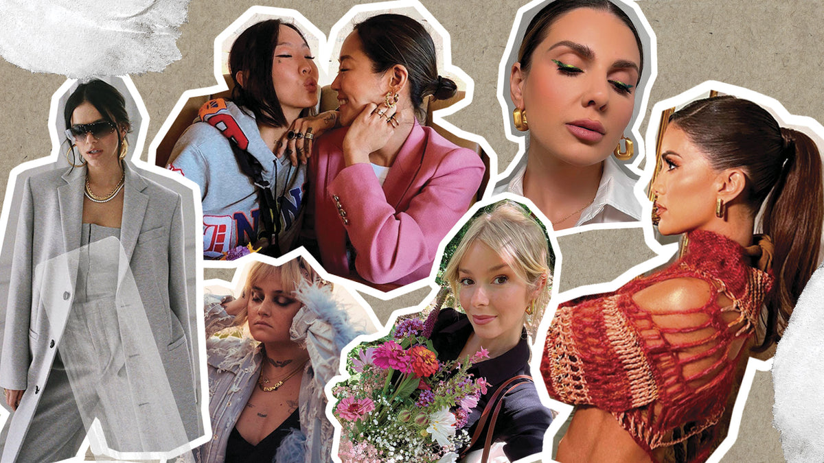 Iconic women wearing cinco jewelry showcasing their personal style and unique pieces.