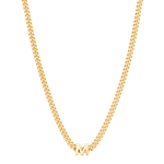 alphabet necklace with pendant M necklaces