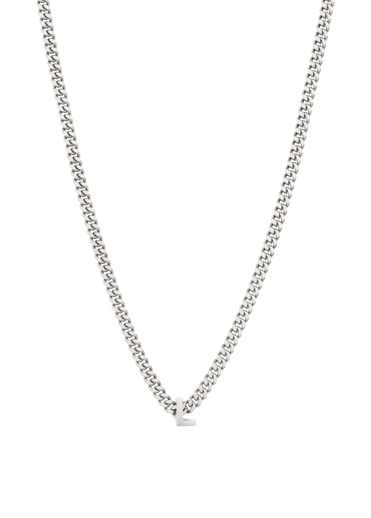 alphabet necklace with pendant L Necklaces