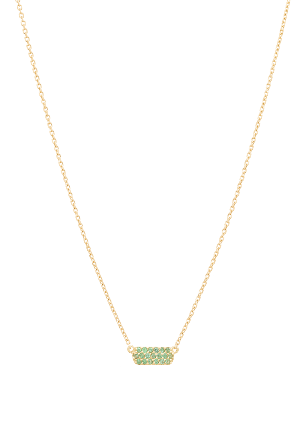 Anissa bar pendant necklace in gold clearance