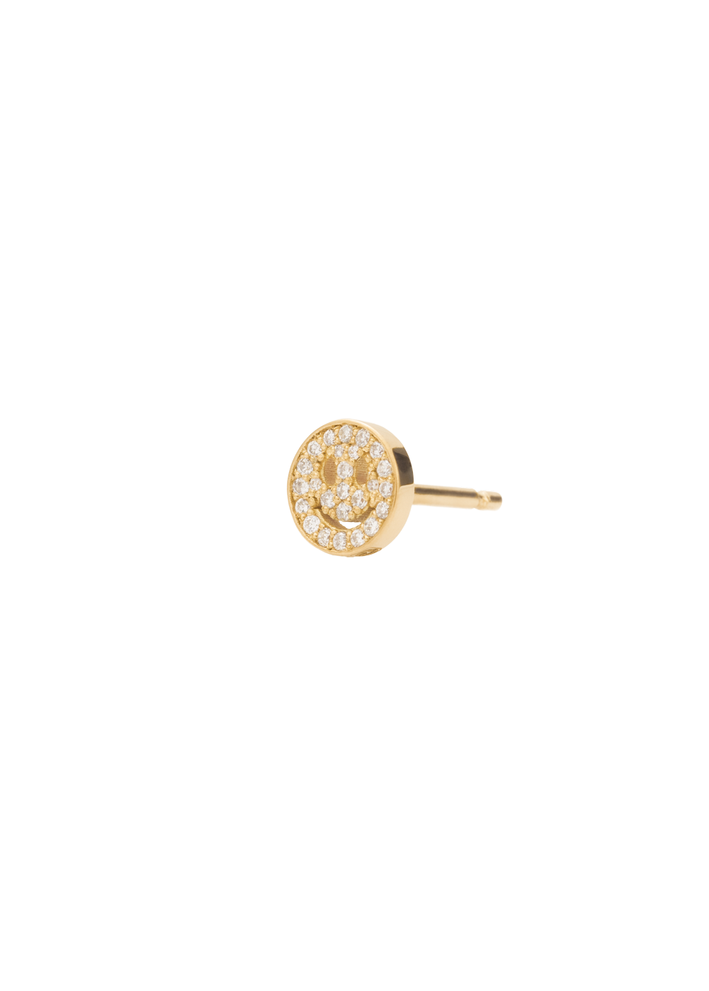 cercel cu diamant 18k smile