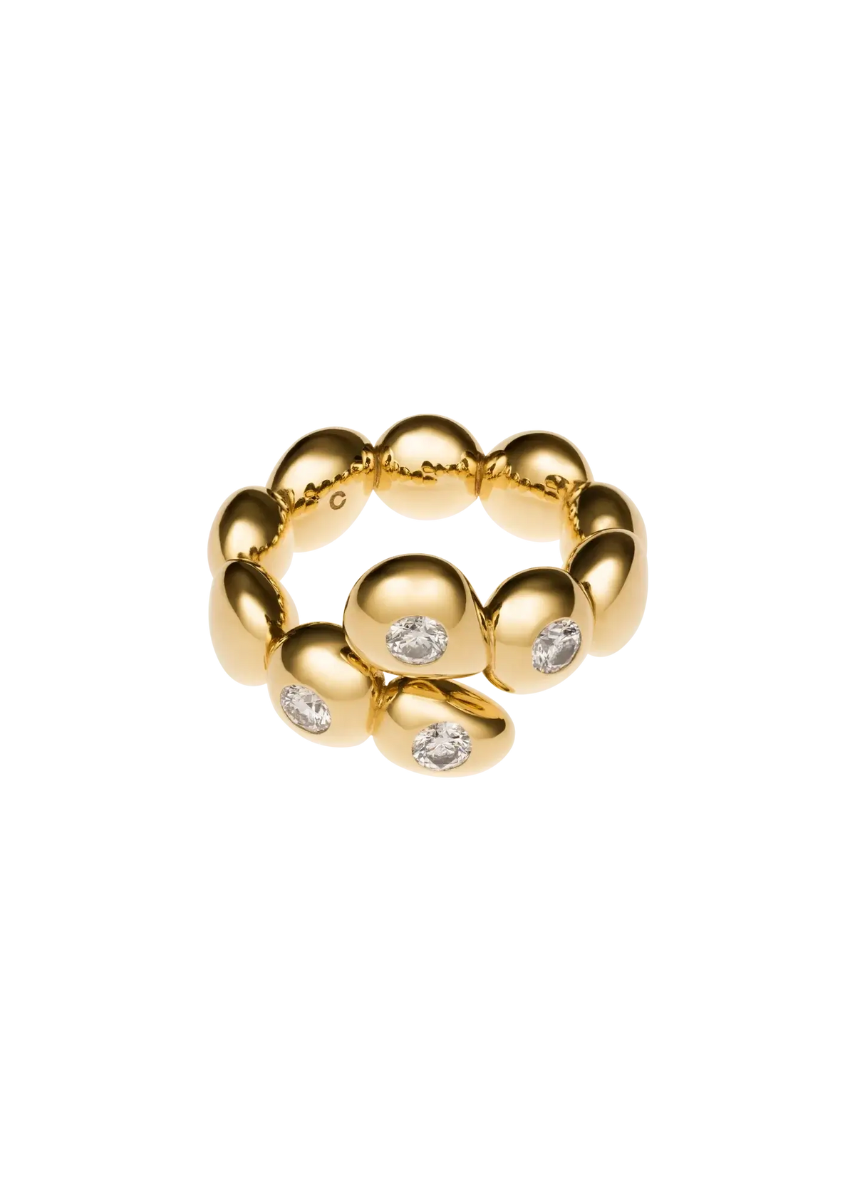 Unperfect sphere 18k diamond ring Rings