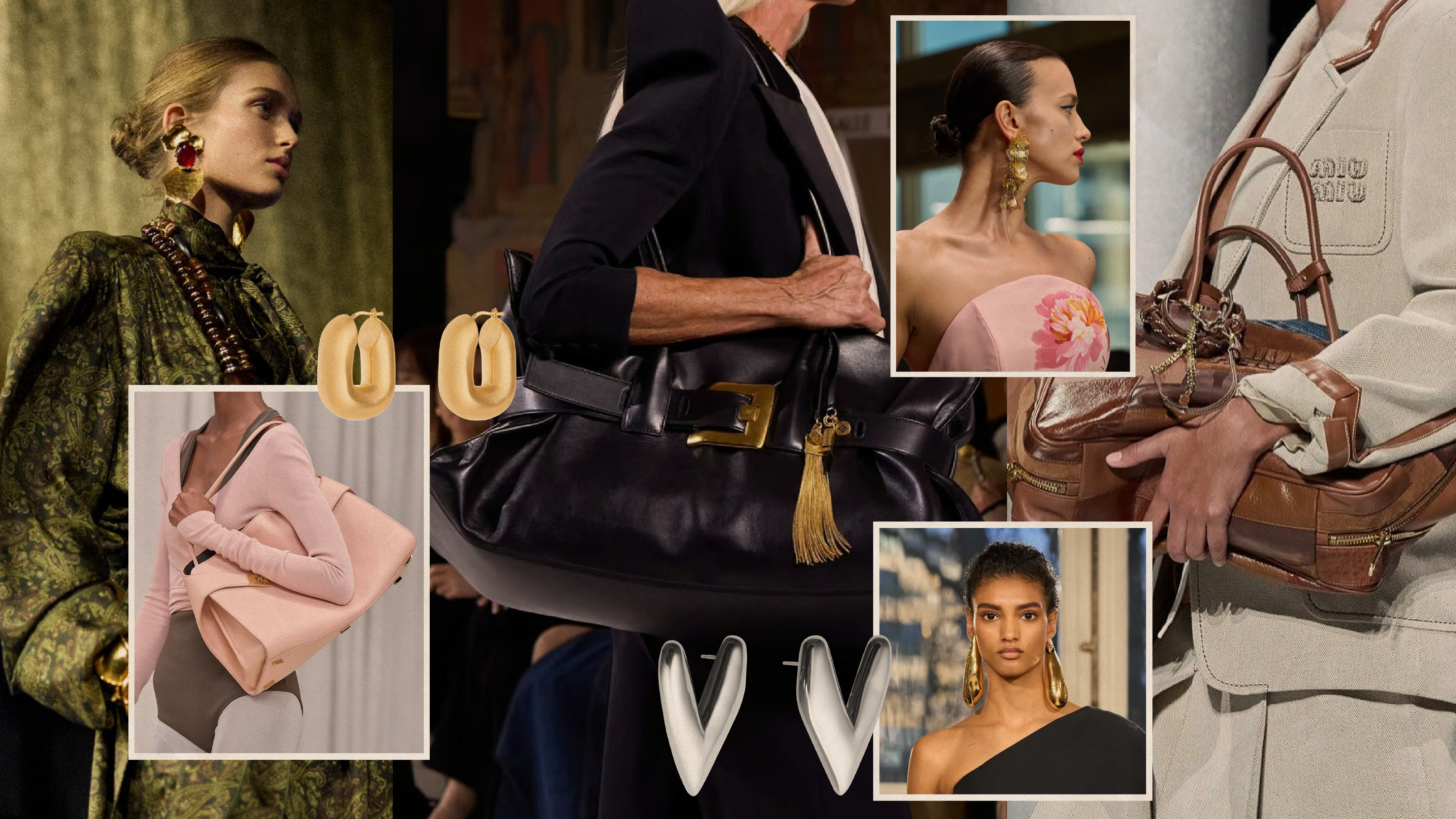 maxi tote bags & maxi earrings: the bold accessories trend you need