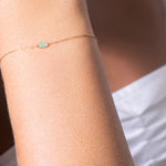 hannah bracelet 18k emerald