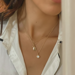 round bezel 18k diamond necklace Necklaces