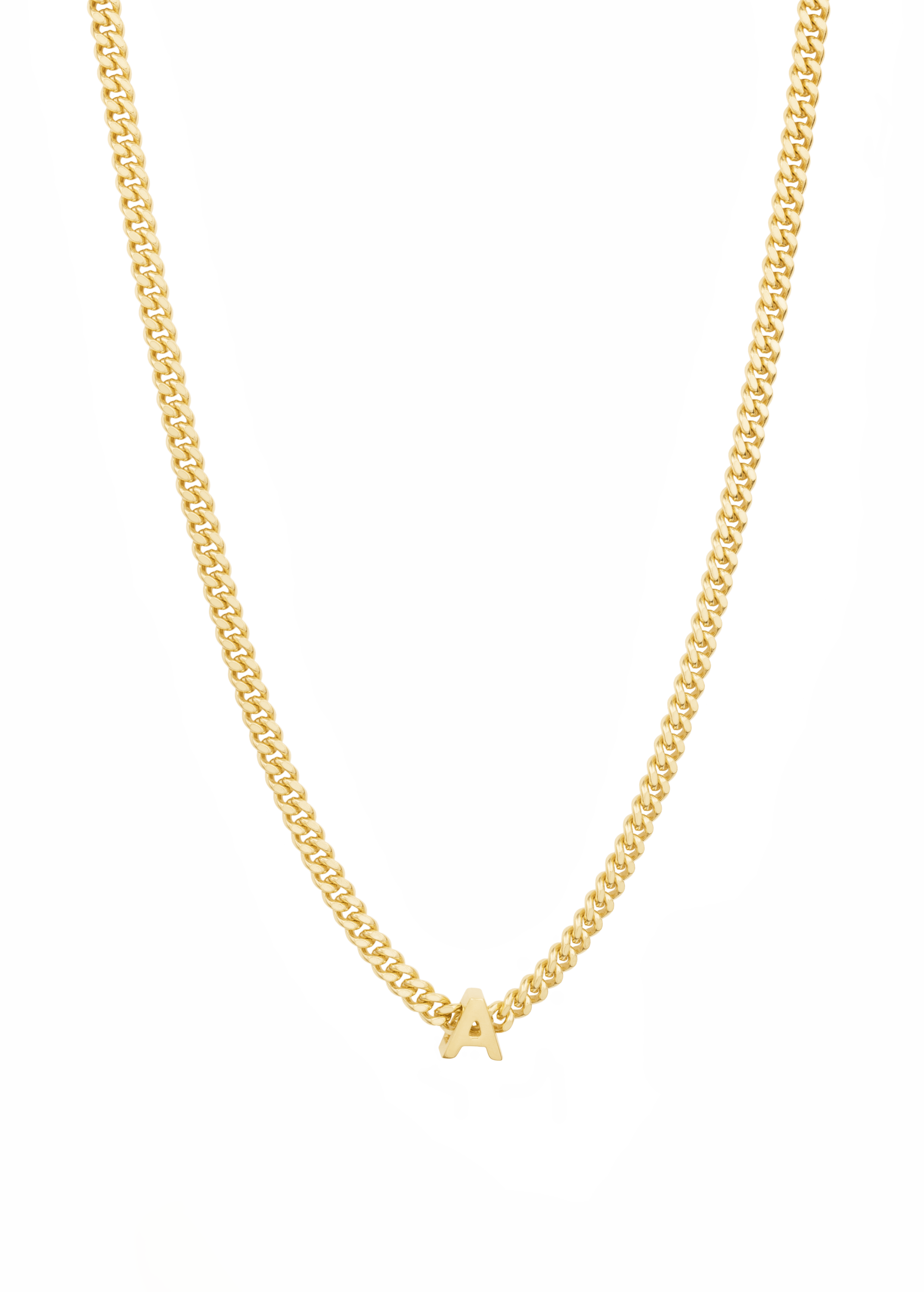 alphabet necklace with pendant A