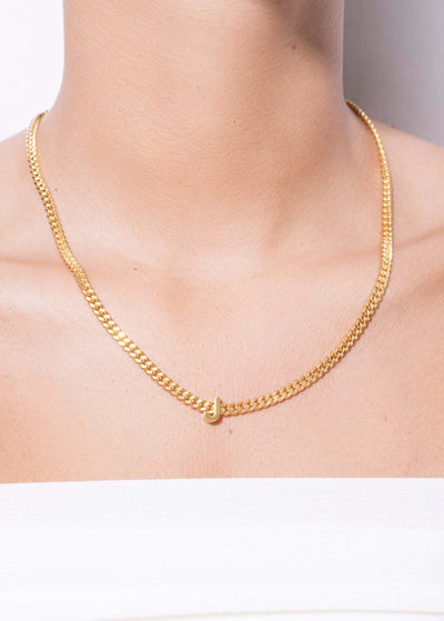 alphabet necklace with pendant J Necklaces