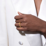 model wearing bia ring in gold