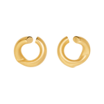 claudine earrings in gold