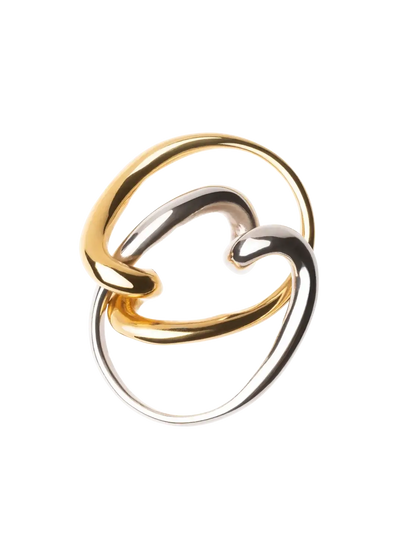 Double Two Tone Ring Rings