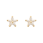 flower 18k diamonds earrings Earrings