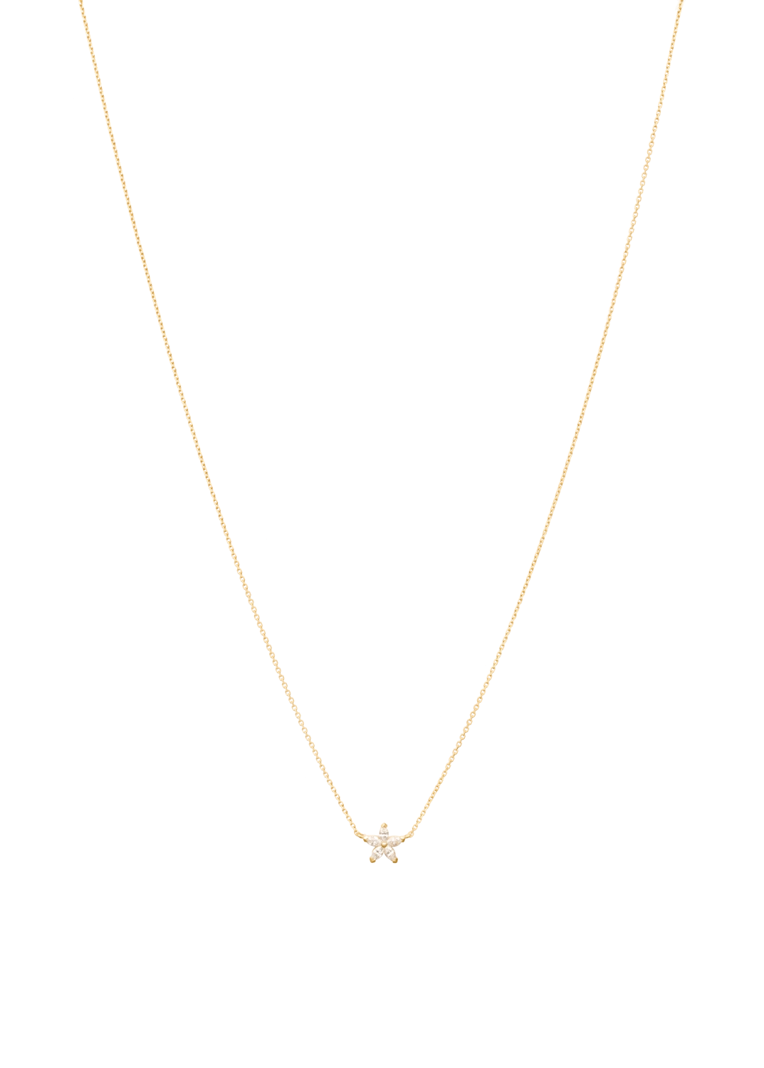 flower 18k diamonds necklace