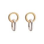 gilda two tone earrings