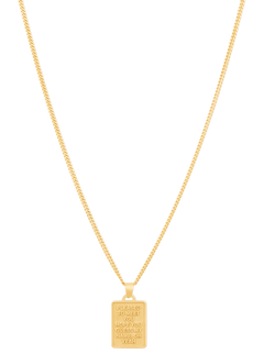 jodie shaped necklace in gold