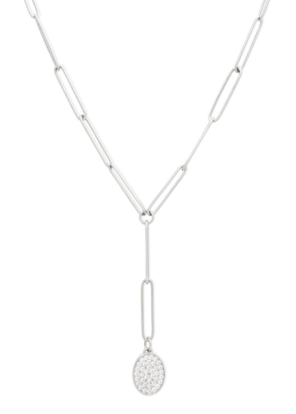 manu necklace white in silver