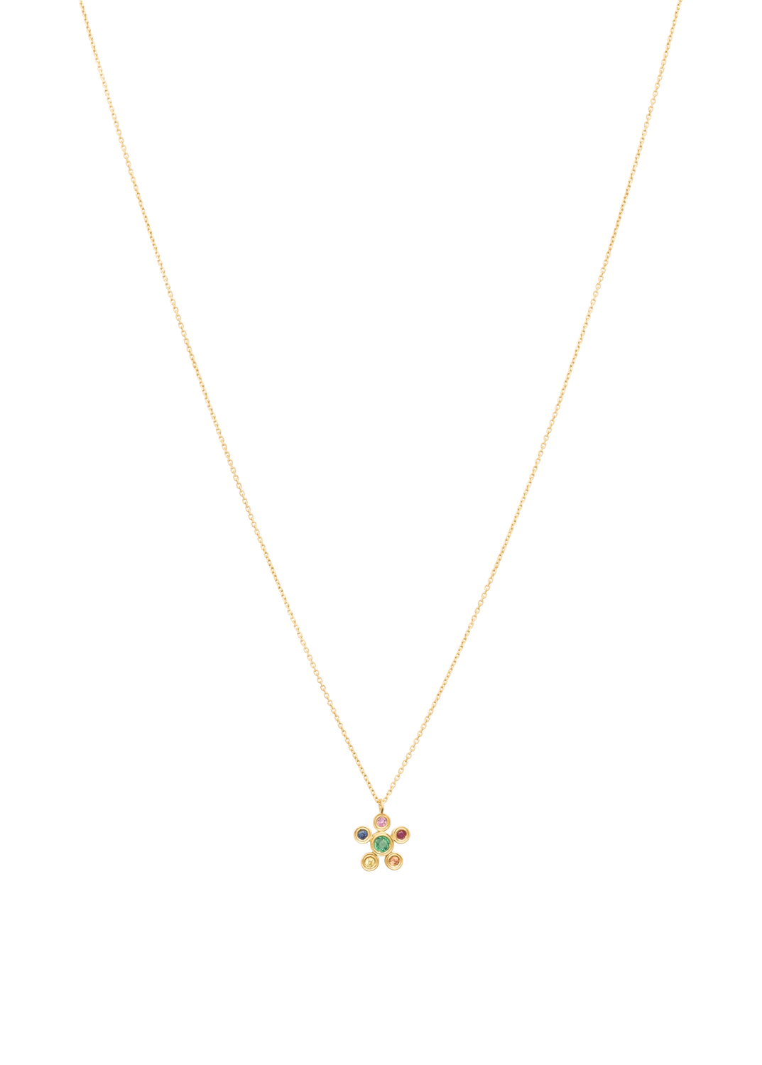 margarida bezel 18k diamond necklace