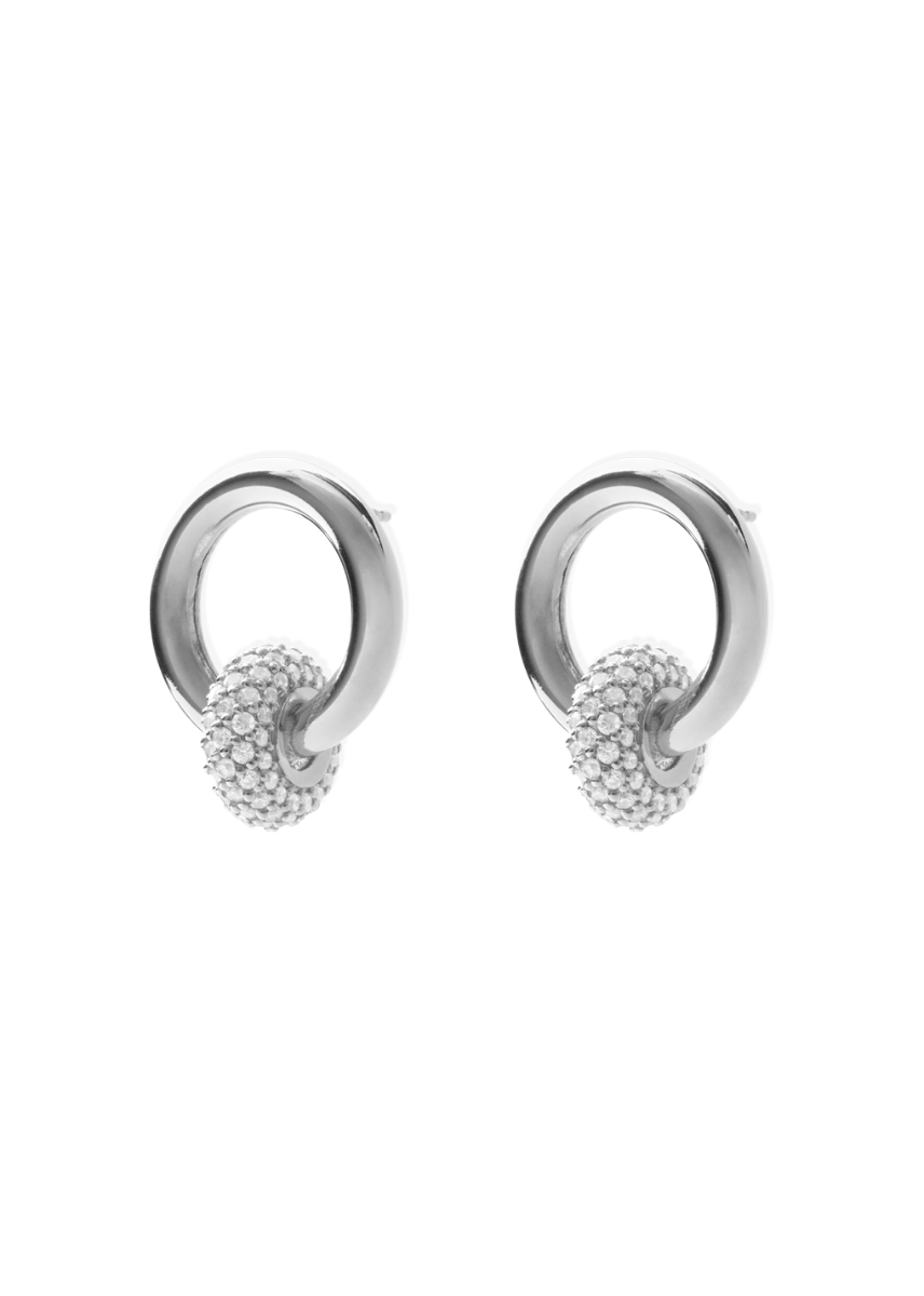 nina earrings in silver