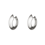 sarah polished huggies in silver