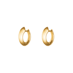 mini sarah polished earrings in gold