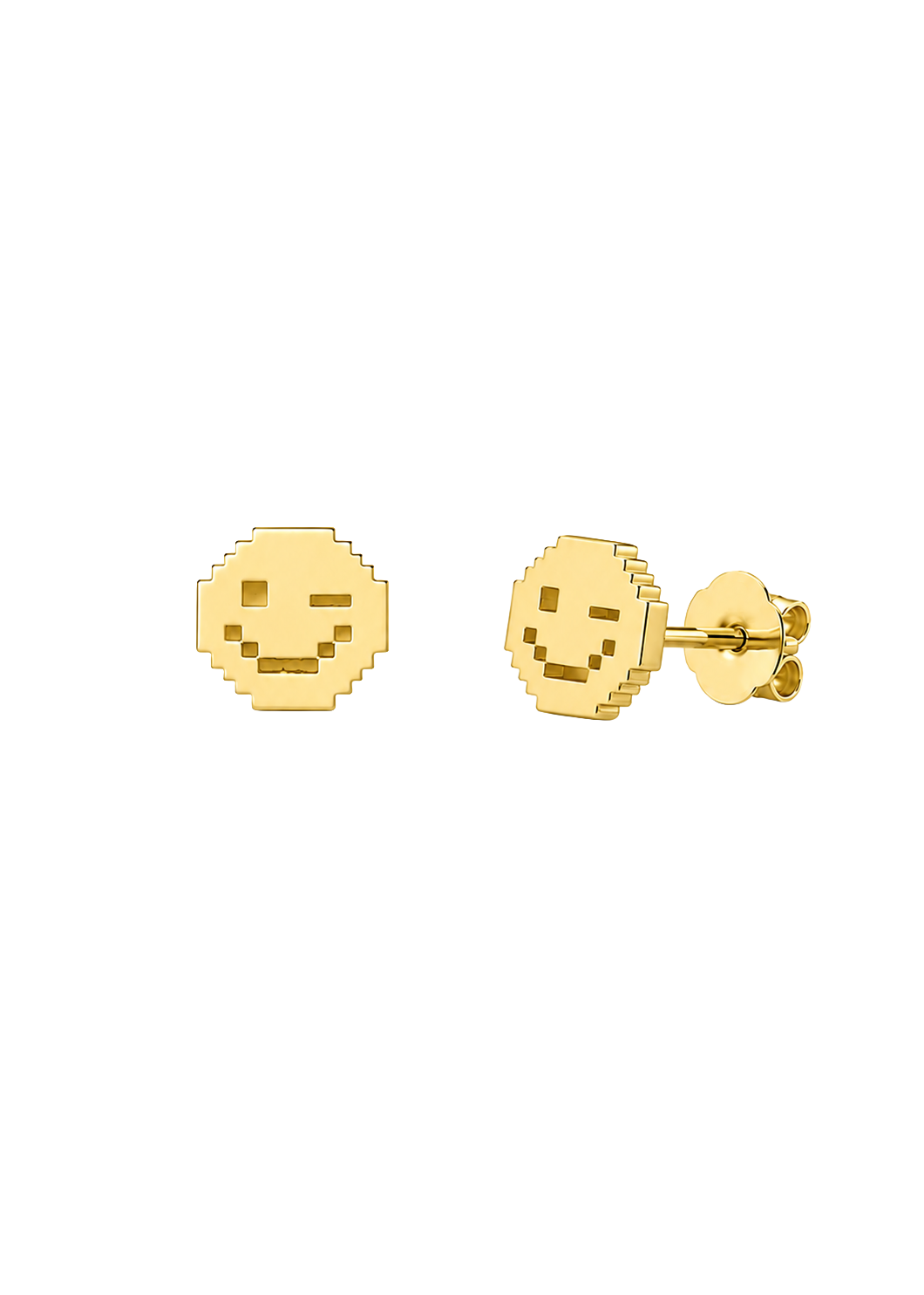 PIXEL Smile Wink Mini Earrings