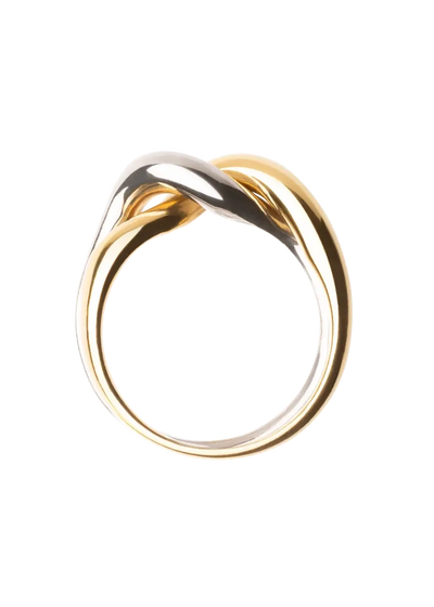 Woven Double Ring Rings